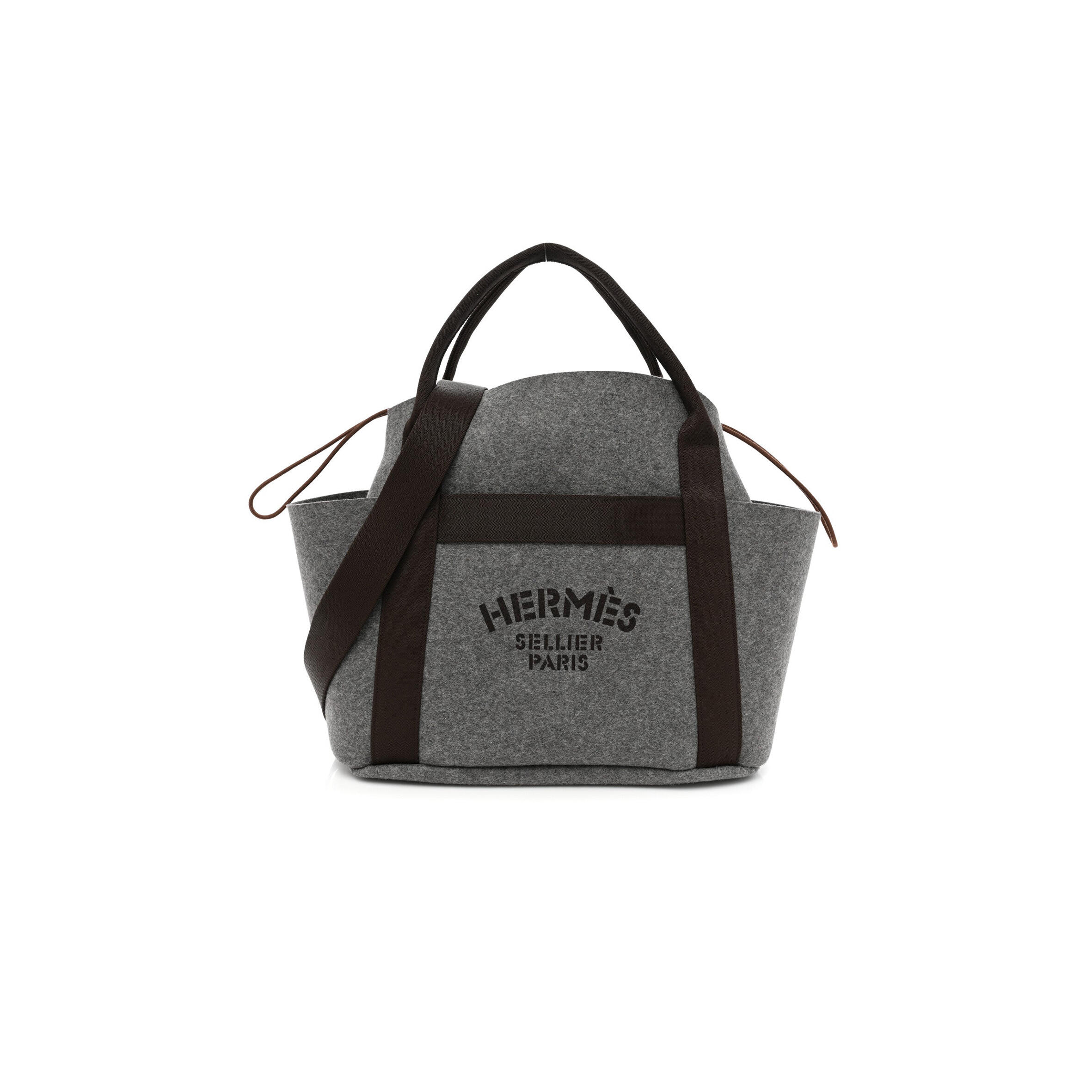H**me5 felt sac de pansage groom bag acier (38*32*17cm)